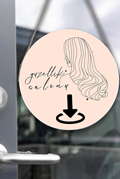 SHELİFE Beauty Salon Glass Door Signboard Welcome Sign, Women's Hair Salon Sh...