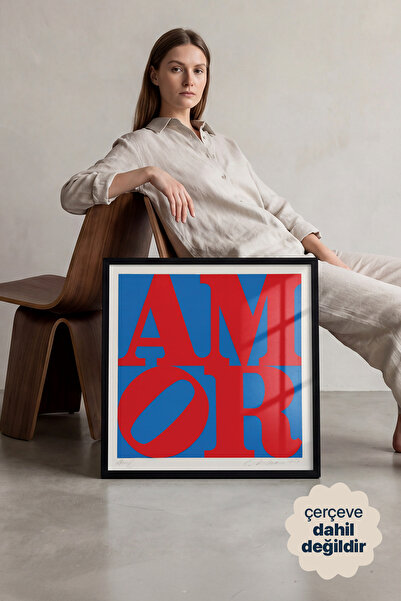 Persona Istanbul Robert Indiana "AMOR" - Pop Art Posteri (Çerçevesiz)