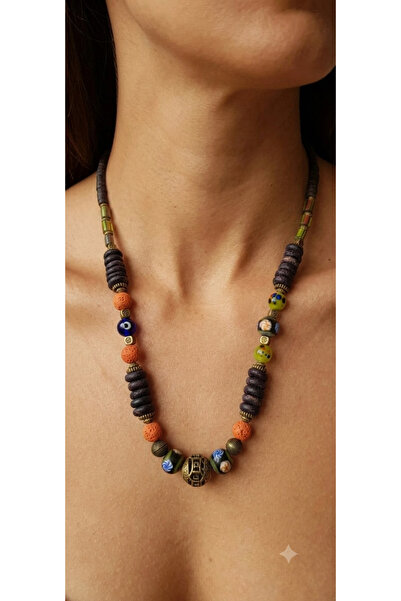 Yaseminli Butik Natural Stone Mixed Ethnic Necklace