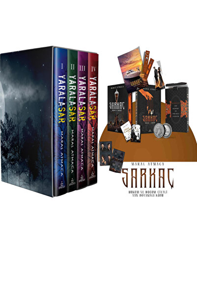 Ephesus Yayınları Yaralasar Serisi Seti 4 Kitap Ciltli Kutulu ve Sarkaç 3 Hük...