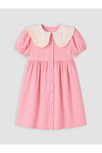LC Waikiki Lcw Kidsfisto Detailed Baby Collar Girl's Dress