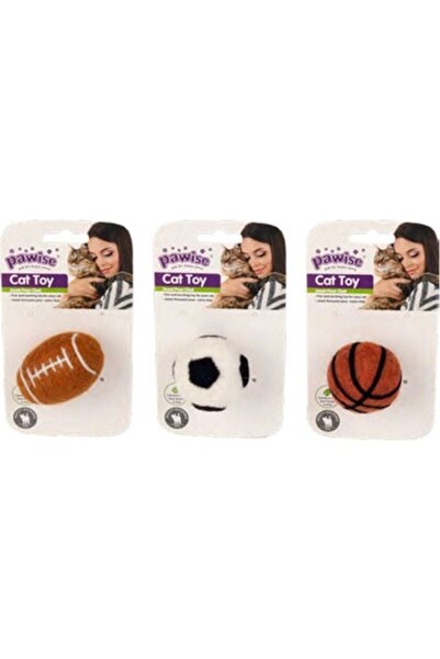 Pawise Meow Meow Life Plush Ball Toy with Bells
