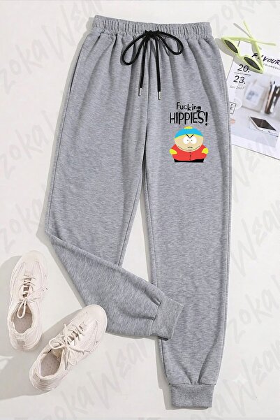 ZOKAWEAR بنطلون رياضي مطبوع للجنسين من F King Hippies Eric Cartman