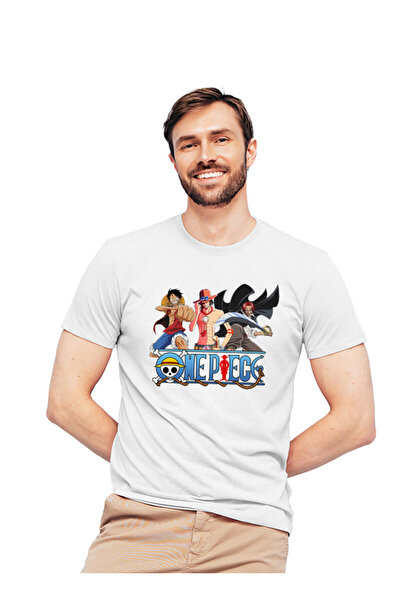 Generic Fashion World One Piece Anime High-Quality Printed Cotton T-Shirt