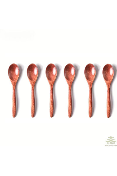 Choice 6PCS 6PCS Wooden Tea Spoon Long Coffee Spoons Small Teaspoon Set Wood ...