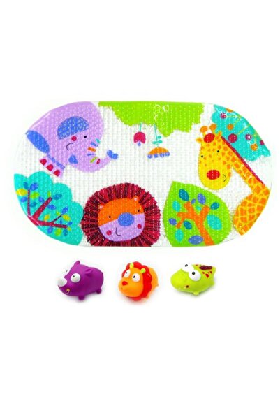 Knorrtoys Set de baie 4 piese, Knorr Toys, include covoras de baie din PVC 69...