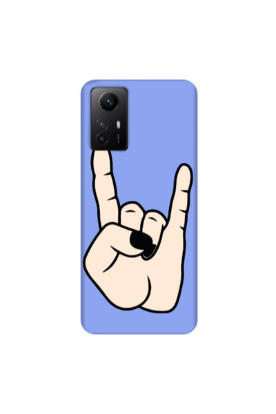 Other Xiaomi Redmi Note 12s Rock Light Purple Colored Silicone TPU Θήκη