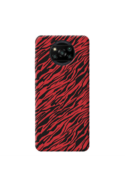 Other Xiaomi Poco X3 /X3 Pro Black zebra Red Colored Silicone TPU Θήκη