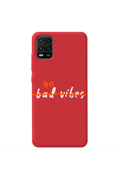Other Xiaomi Mi 10 Lite No bad vibes 2 Red Colored Silicone TPU Θήκη