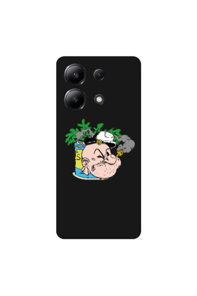 Other Xiaomi Redmi Note 13 4G Popeye Black Colored Silicone TPU Θήκη