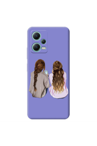 Other Xiaomi Redmi Note 12 Pro 5G Friends Purple Colored Silicone TPU Θήκη