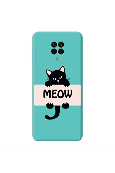 Other Xiaomi Redmi Note 9 Pro Meow Turquoise Colored Silicone TPU Θήκη