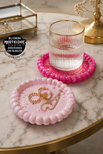 herteldenhobies Bubble Coaster - Bubble Plate Decorative Object 100% Stone Po...