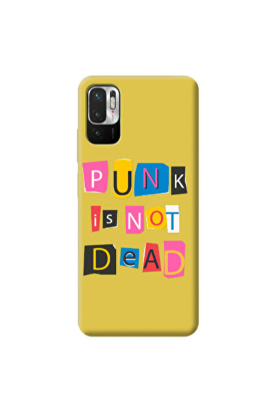 Other Xiaomi Redmi Note 10 Pro 5G Punk is not Dead Yellow Colored Silicone TP...