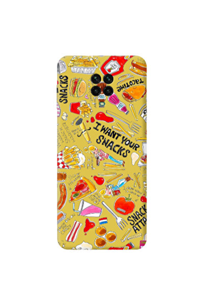 Other Xiaomi Redmi Note 9 Pro Snack attack Yellow Colored Silicone TPU Θήκη