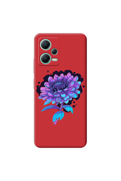 Other Xiaomi Redmi Note 12 Pro 5G Witch flower Red Colored Silicone TPU Θήκη