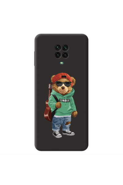 Other Xiaomi Redmi Note 9 Pro Summer Tedy Black Colored Silicone TPU Θήκη