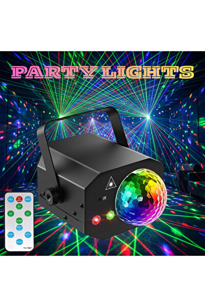 HITTERGEM Proiector Lumini Disco, Laser, Sound Control si Telecomanda, Acoper...