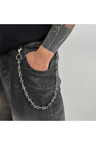 Choice D00K1GY01900 Ingemark Halloween Punk Metal Wand Keychain Wallet Belt C...