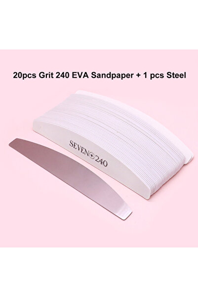 choice2 20pcs Grit240 Professional Nail Sandpaper Care Tools with Replaceable...