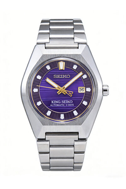 Seiko 5 SLA083J King Automatic 3 Days Purple Dial Steel Watch