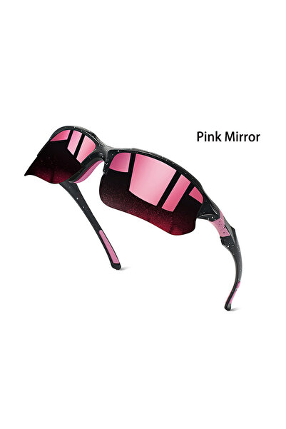 Choice5 نظارات وردية اللون من PinkMirror، قطعة واحدة أو قطعتين، نصف إطار، عصر...