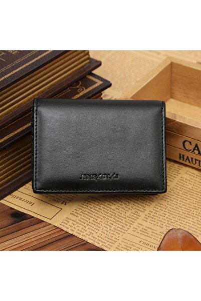 Choice 1-Black Men's Leather Wallet Bifold ID Classic Wallet Short Male Purse...