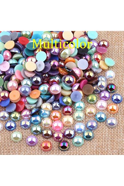 Choice24 5mm x 200pcs Multicolor Imitation ABS Pearl Beads Flat Back 2 3 4 5 ...