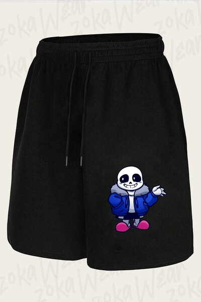 ZOKAWEAR Unisex Undertale Sans V13 Design Printed Shorts