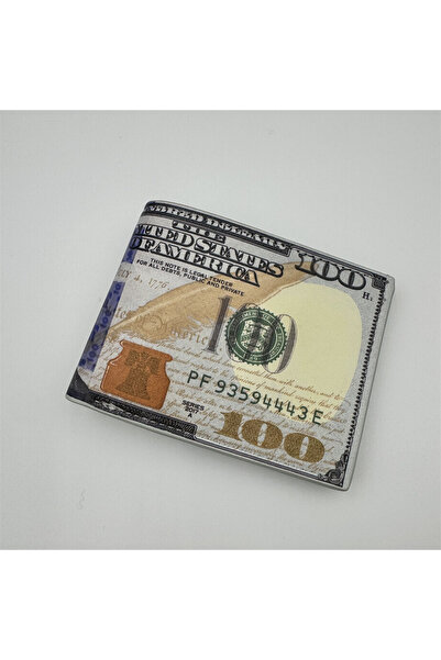 Choice As picture show Men's Wallets with 100 US Dollar Pattern Male Leather ...