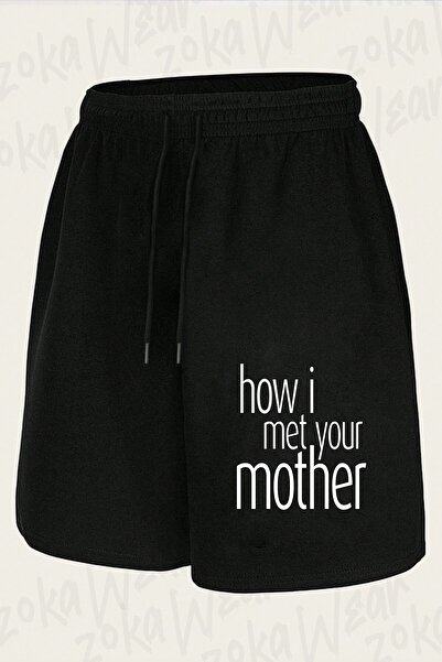 ZOKAWEAR Unisex πώς συναντήθηκα τη μητέρα σου hmym Σορτς με στάμπα σχεδίου