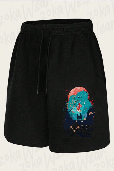 ZOKAWEAR Unisex Demon Slayer X2 Design Printed Shorts
