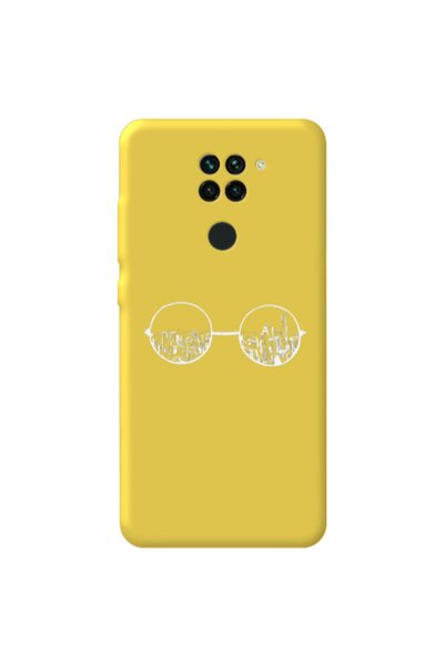 Other Xiaomi Redmi Note 9 Sunglasses Yellow Colored Silicone TPU Θήκη