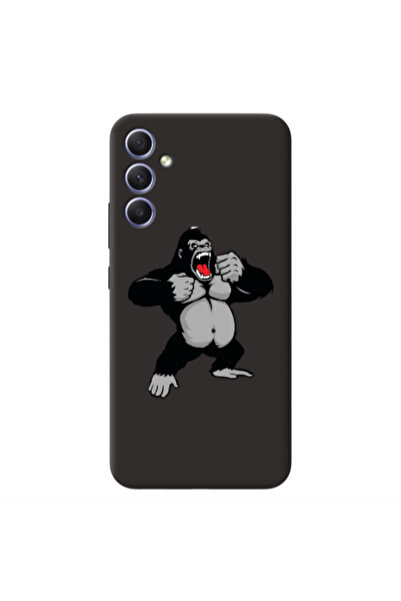 Other Samsung A25 Angry Gorilla2 Black Colored Silicone TPU Θήκη