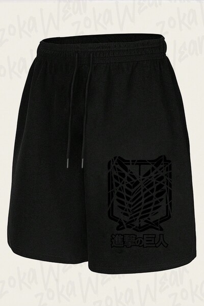 ZOKAWEAR Unisex Aot Manga Design Printed Shorts