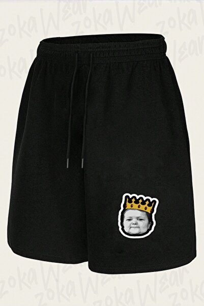 ZOKAWEAR Unisex Hasbulla King Pocket Design Printed Shorts