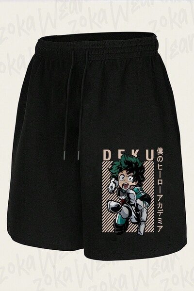 ZOKAWEAR Unisex My Hero Academia Izuku Midoriya Deku Design Printed Shorts