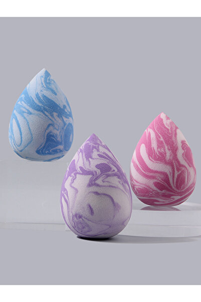Choice Other High appearance level, 3 marble-textured makeup eggs, soft dry a...