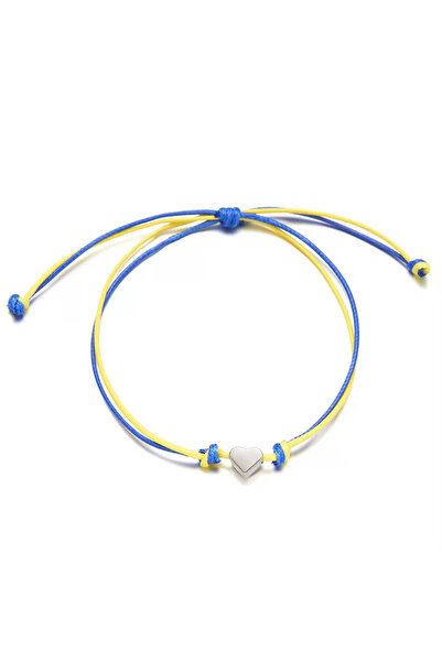 Choice3 Style3 Unique Ukraine Flag Color Bracelet Men Women Handmade Braided ...