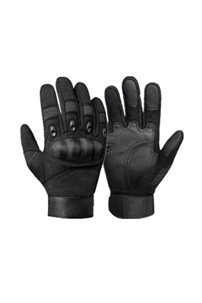Choice M Black Men's Full Finger Tactical Gloves Touchscreen Compatible Hard ...
