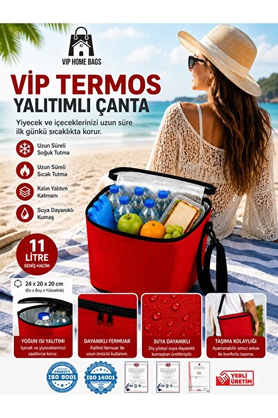 Vip Home Concept Thermal Bag Thermos Handbag Ice Cooler Picnic Bag 11 Lt Cool...