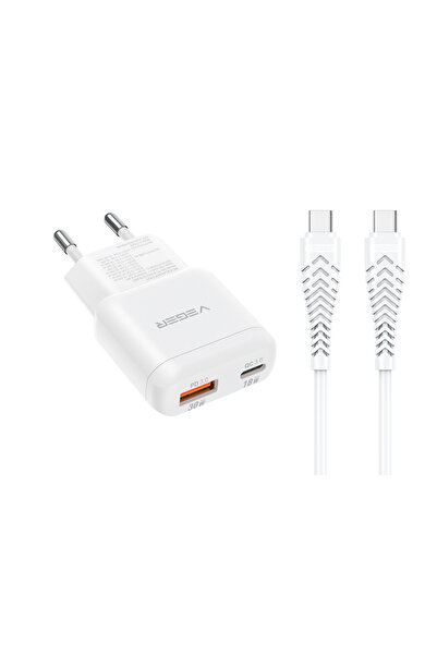 Veger TR120-1A1C 30W Εξαιρετικά λεπτός φορτιστής GaN διπλής θύρας ταχείας φόρ...