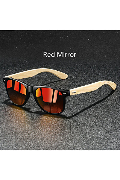 Choice6 RedMirror Fashion Bamboo Wood Vintage Square Sunglasses Wooden Men Wo...