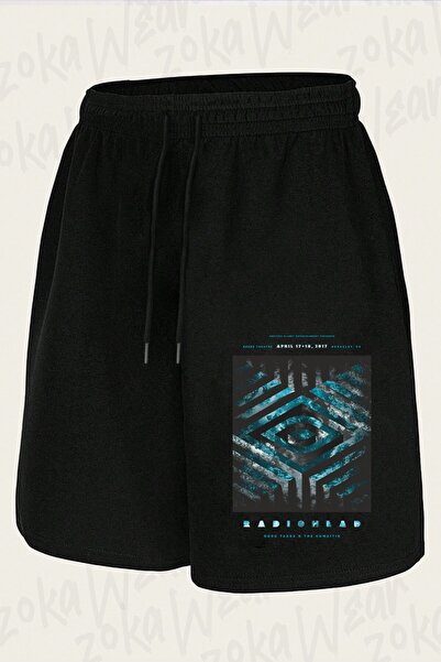 ZOKAWEAR Unisex Radiohead 3 Design Printed Shorts