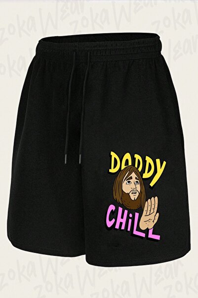 ZOKAWEAR Unisex Daddy Chill, Funny Design. Design Printed Shorts
