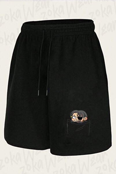 ZOKAWEAR Unisex Pocket Majima Design Printed Shorts