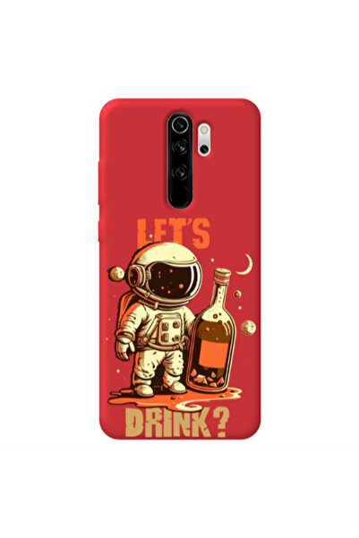 Other Xiaomi Redmi Note 8 Pro Lets drink Red Colored Silicone TPU Θήκη
