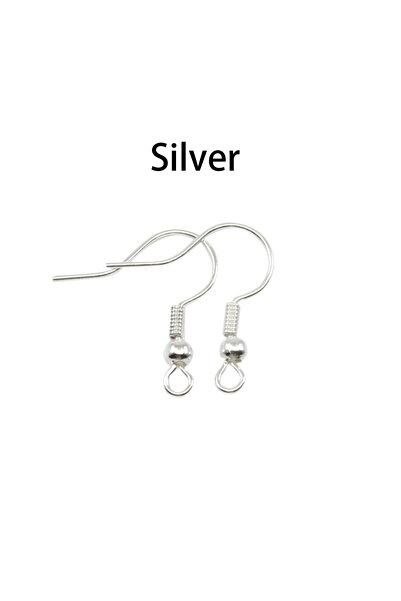 Choice1 100pcs Silver 100-200pcs/lot 20x17mm Earring Findings Ear Clasps Hook...