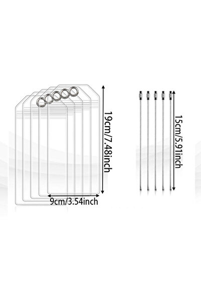 Choice 5pcs 5pcs/Set Cruise Luggage Tags Waterproof Transparent Tags Metal Lo...