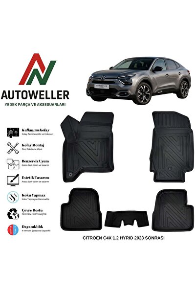 AutoWeller Citroen C4X 2023 Sonrası Havuzlu Oto 1.2 Hybrid Havuzlu 3D TPE Oto...